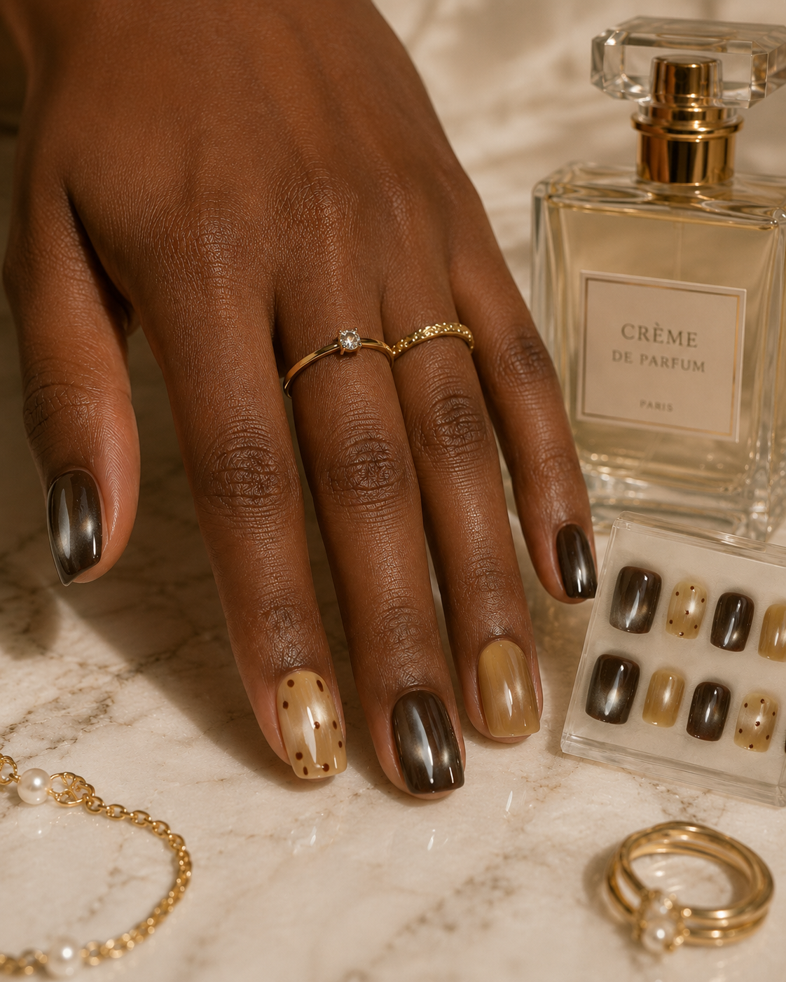 Press-on Nails Baby Mocha