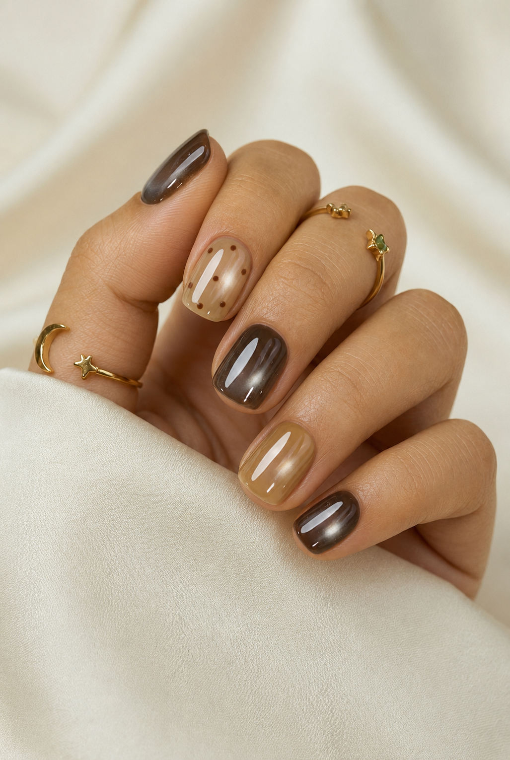 Press-on Nails Baby Mocha