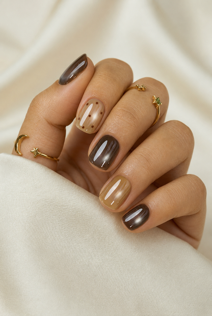 Press-on Nails Baby Mocha