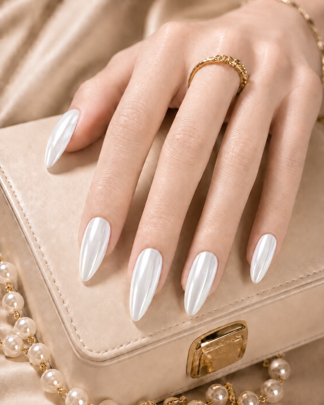 Press-on Nails Pearl Mirror