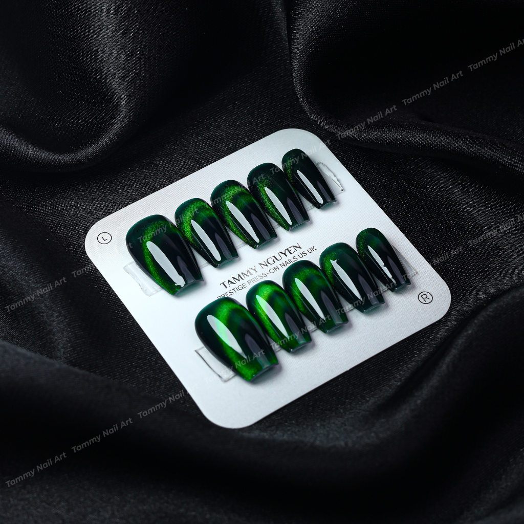 Press-on Nails Aurora Green