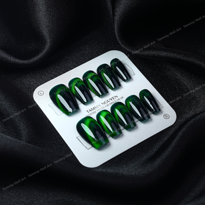 Press-on Nails Aurora Green