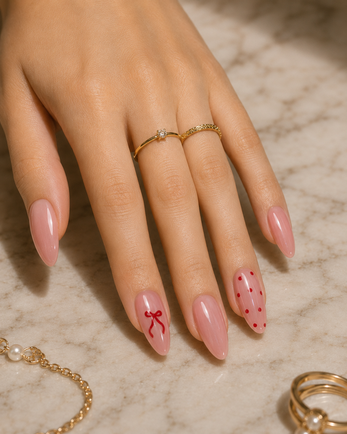 Press-on Nails Cupid Bow