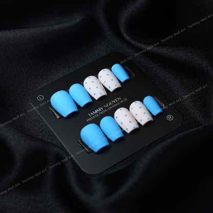 Press-on Nails Sky Dot