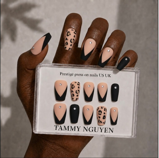 Press-on Nails Leopard Luxe