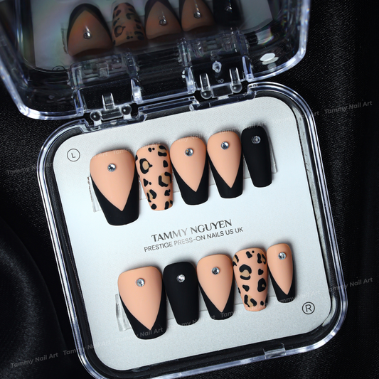 Press-on Nails Leopard Luxe