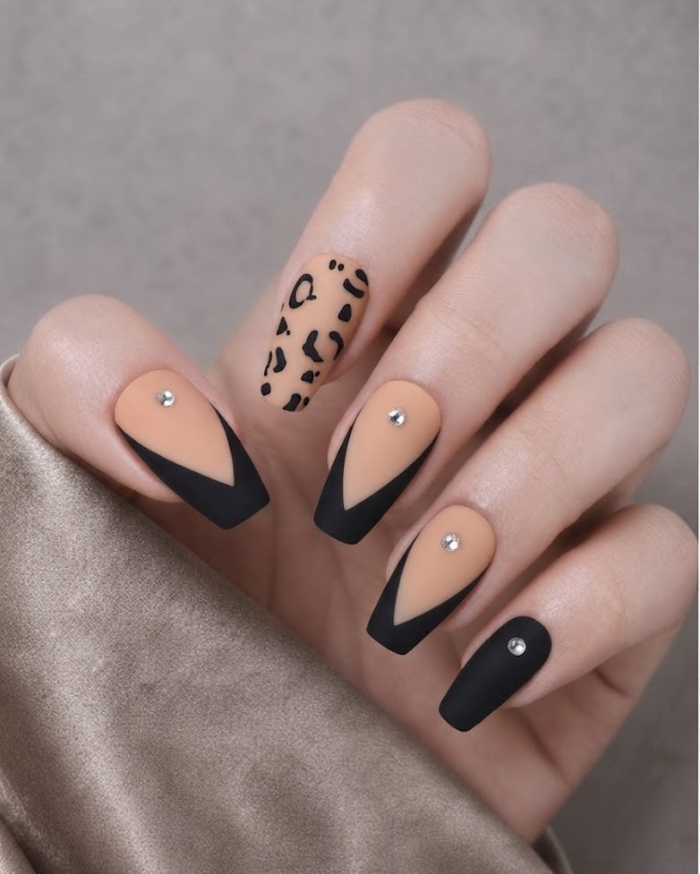 Press-on Nails Leopard Luxe