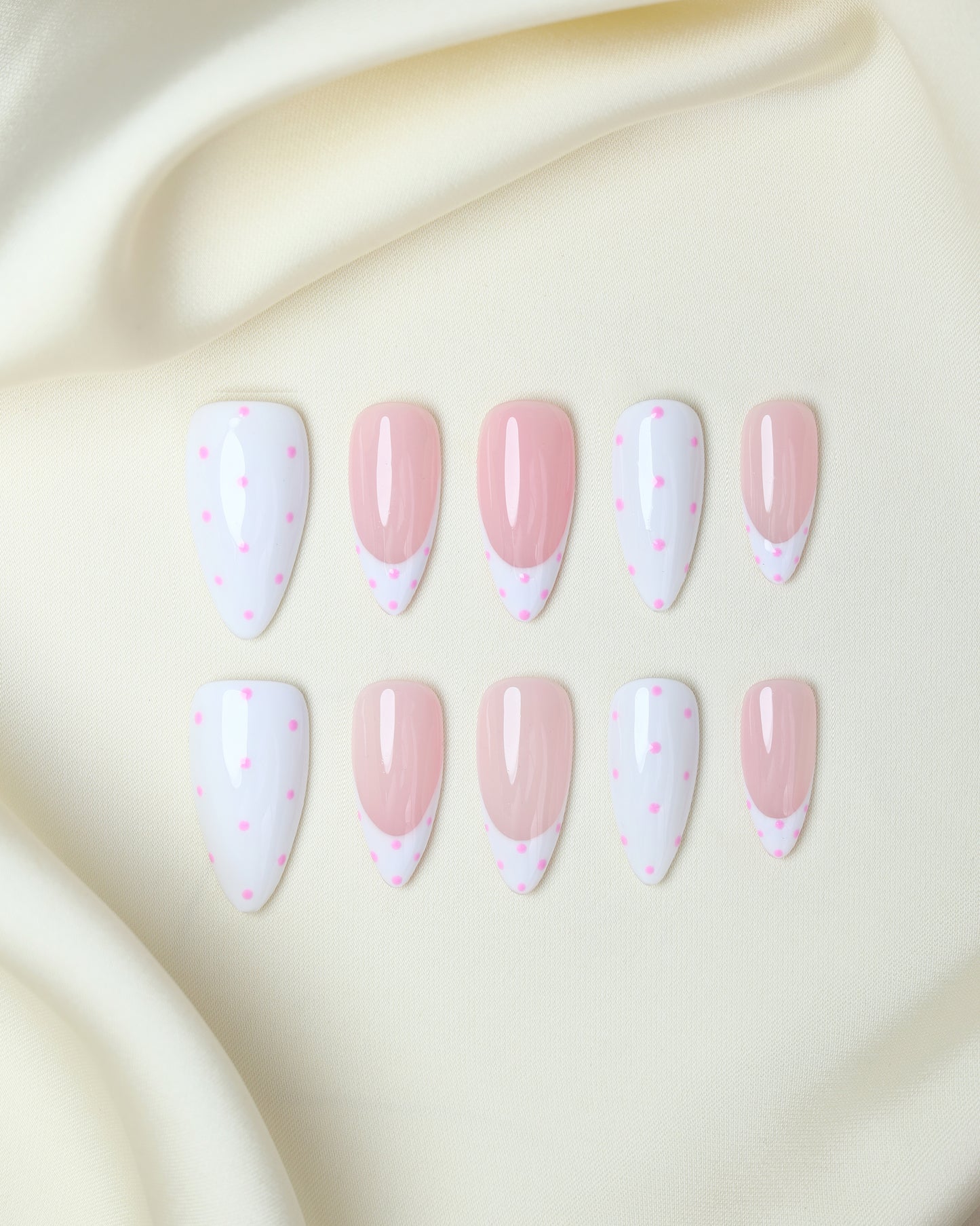 Press On Nails Baby Chic Polka Dot