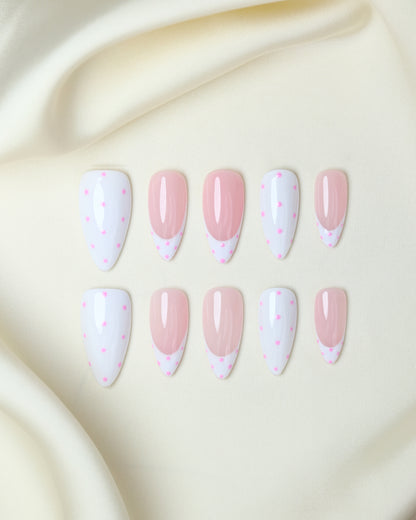Press On Nails Baby Chic Polka Dot