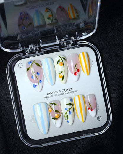 Press On Nail Summer Fruit Art