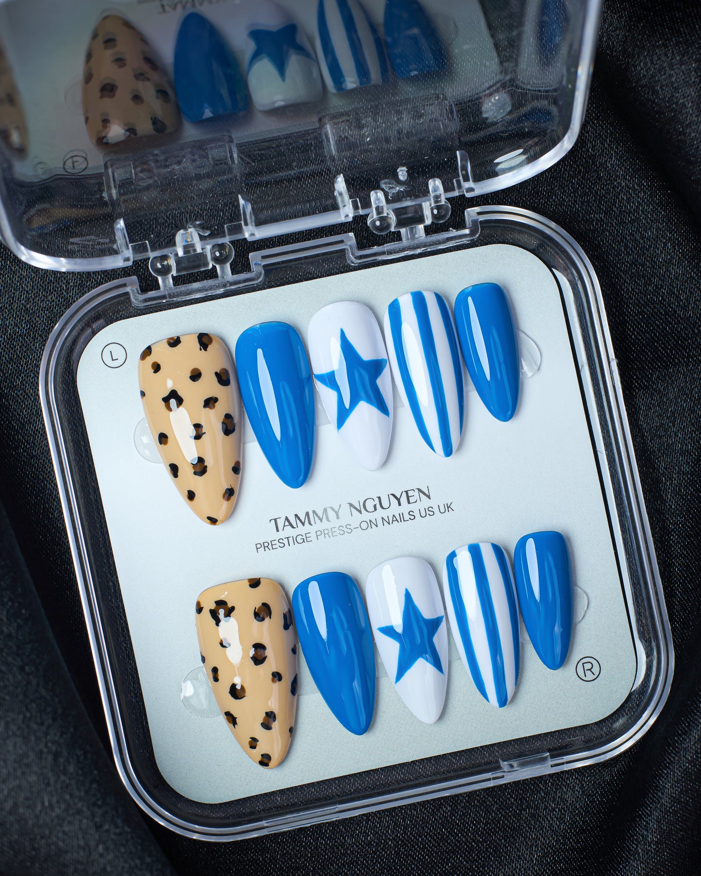 Press On Nail Cute Blue Star