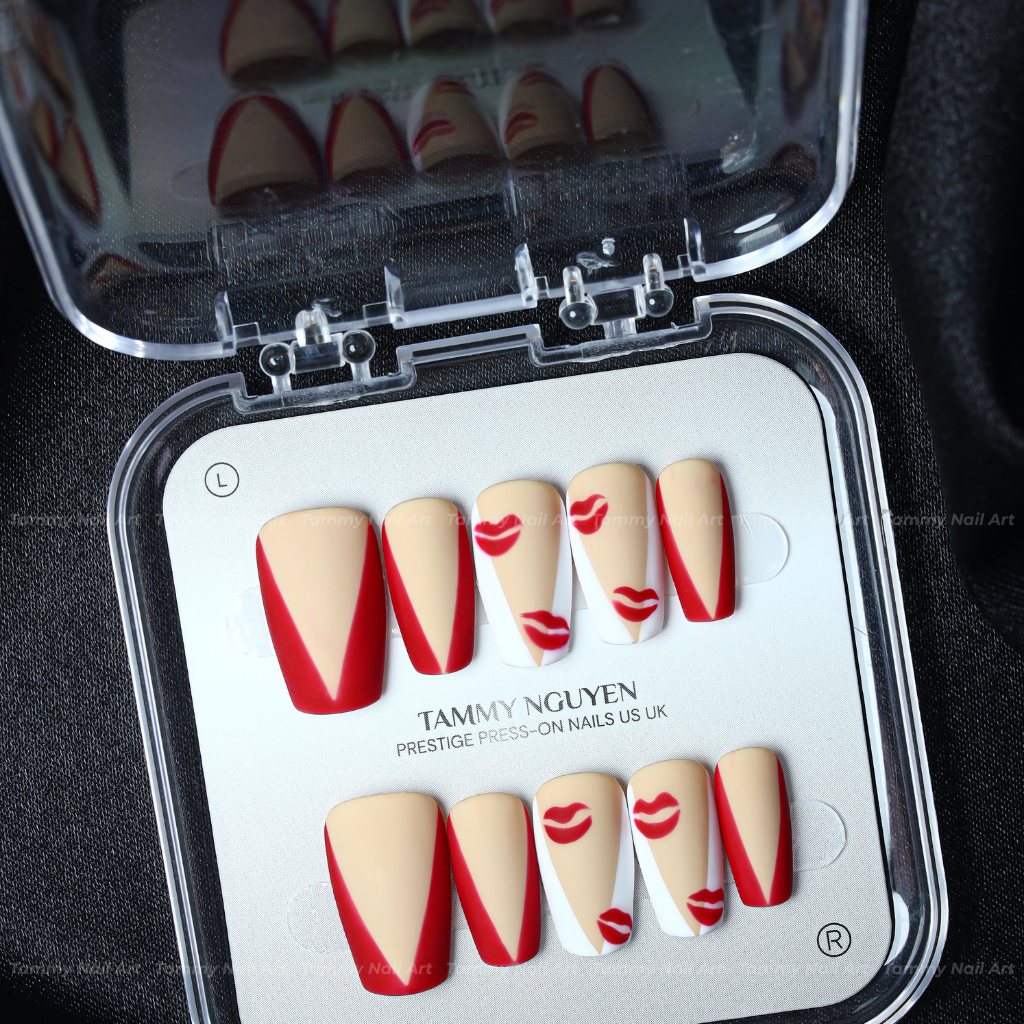 Press-on Nails Red Kiss