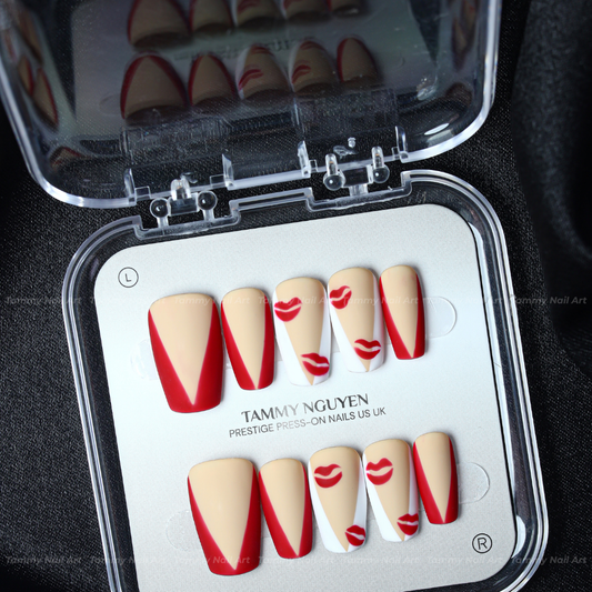 Press-on Nails Red Kiss