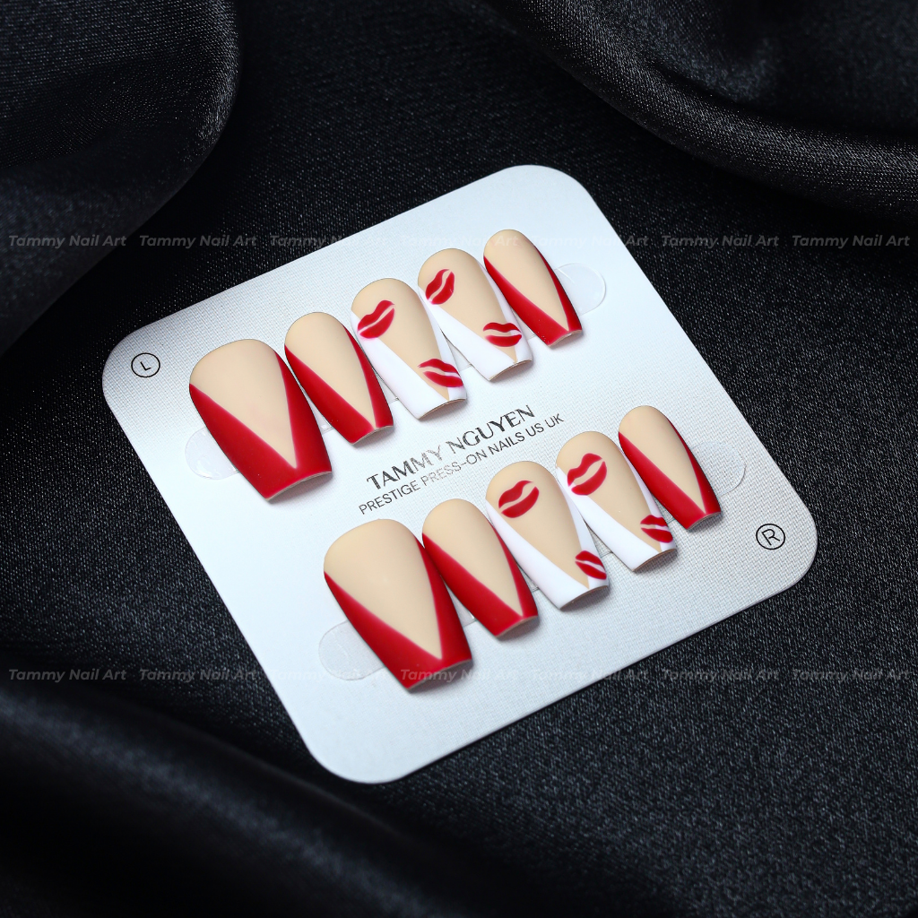 Press-on Nails Red Kiss