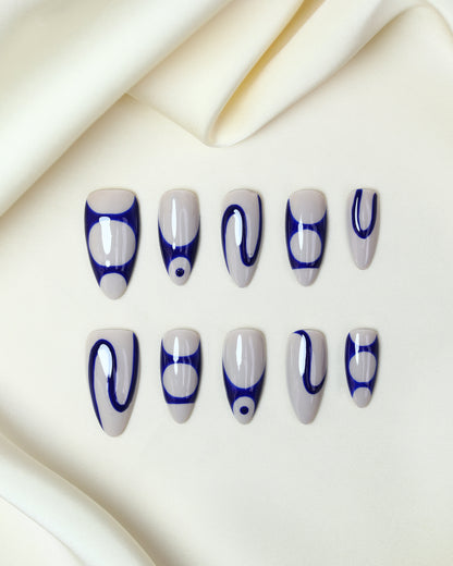 Press On Nail Y2K Y2K Blue Almond