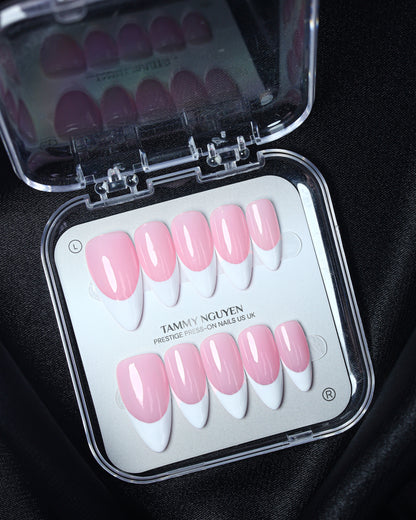 Press On Nail Basic White French