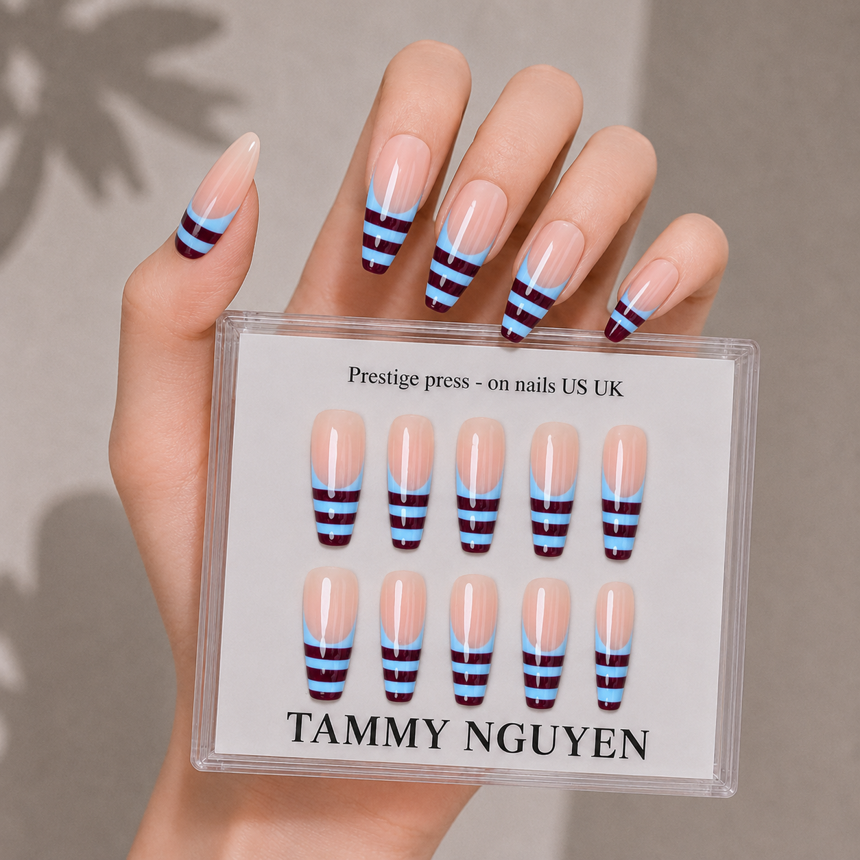Press-on Nails Sweet Lines