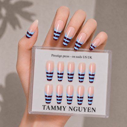 Press-on Nails Sweet Lines