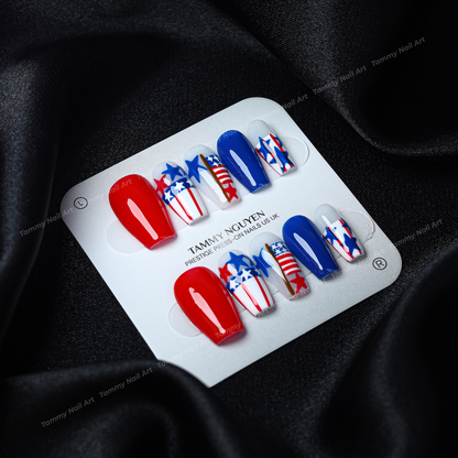 Press-on Nails USA Star