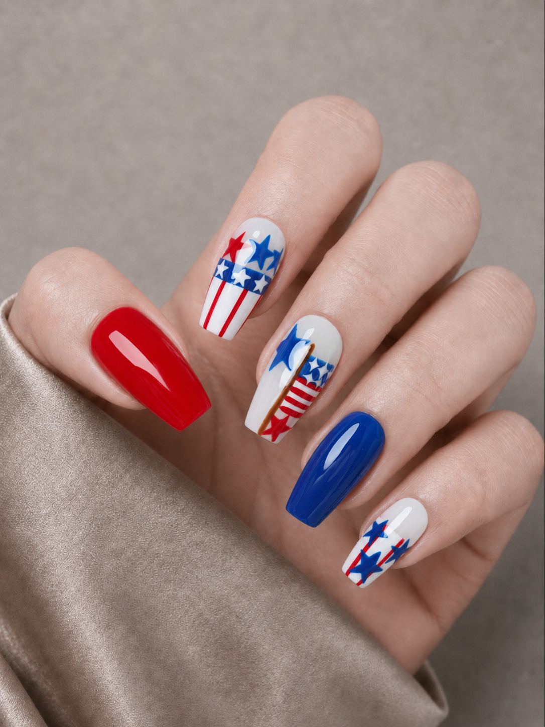 Press-on Nails USA Star