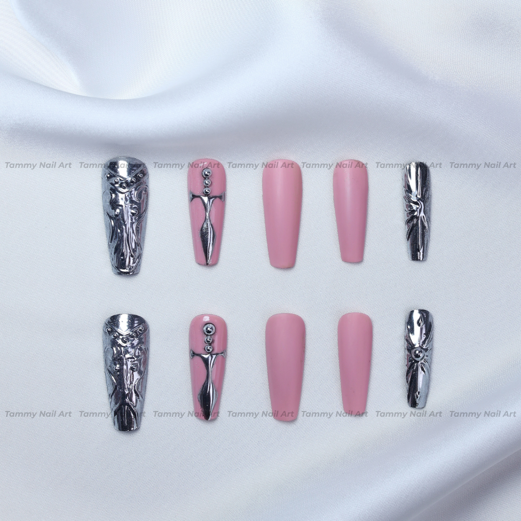 Press-on Nails Metal Angel