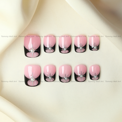 Press-on Nails Pink Eclipse