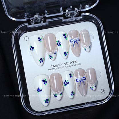 Press On Nail Blue Grape