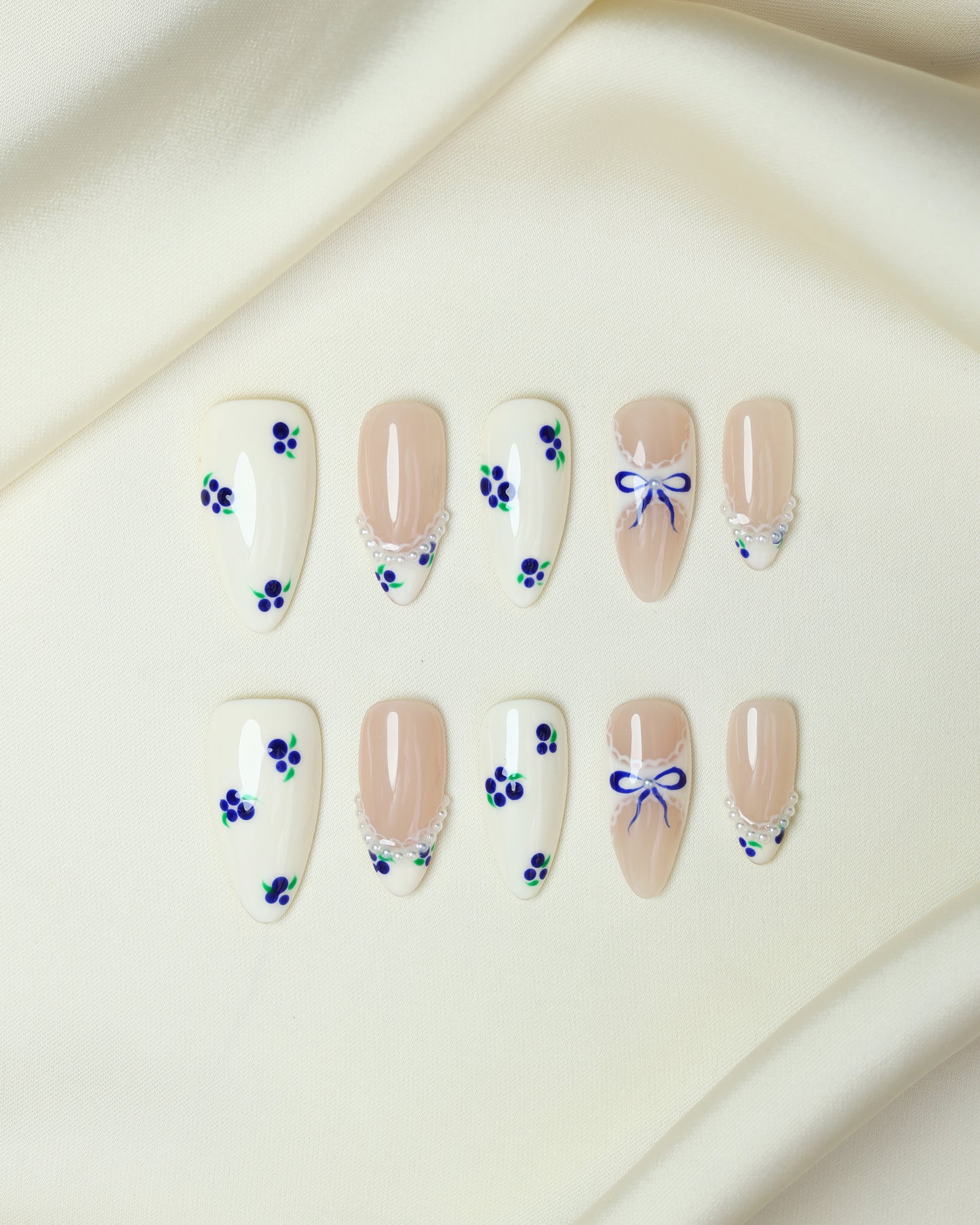 Press On Nail Blue Grape