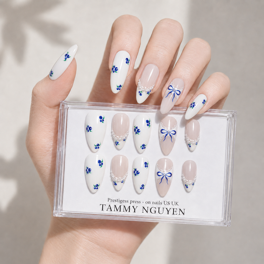 Press On Nail Blue Grape