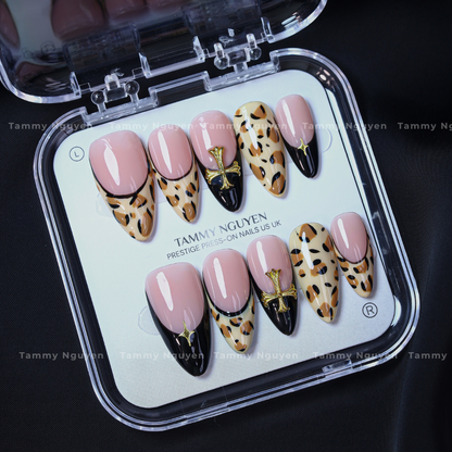 Press On Nail Luxe Leopard