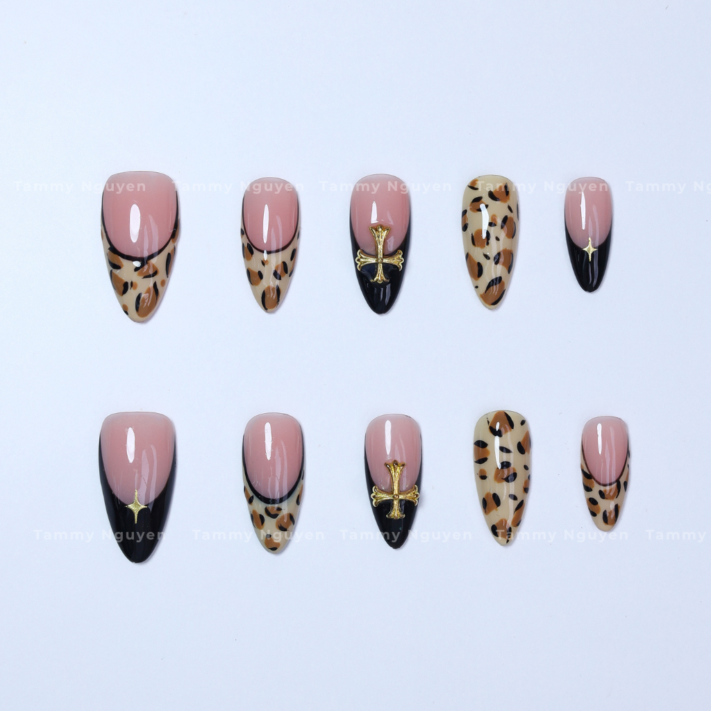 Press On Nail Luxe Leopard