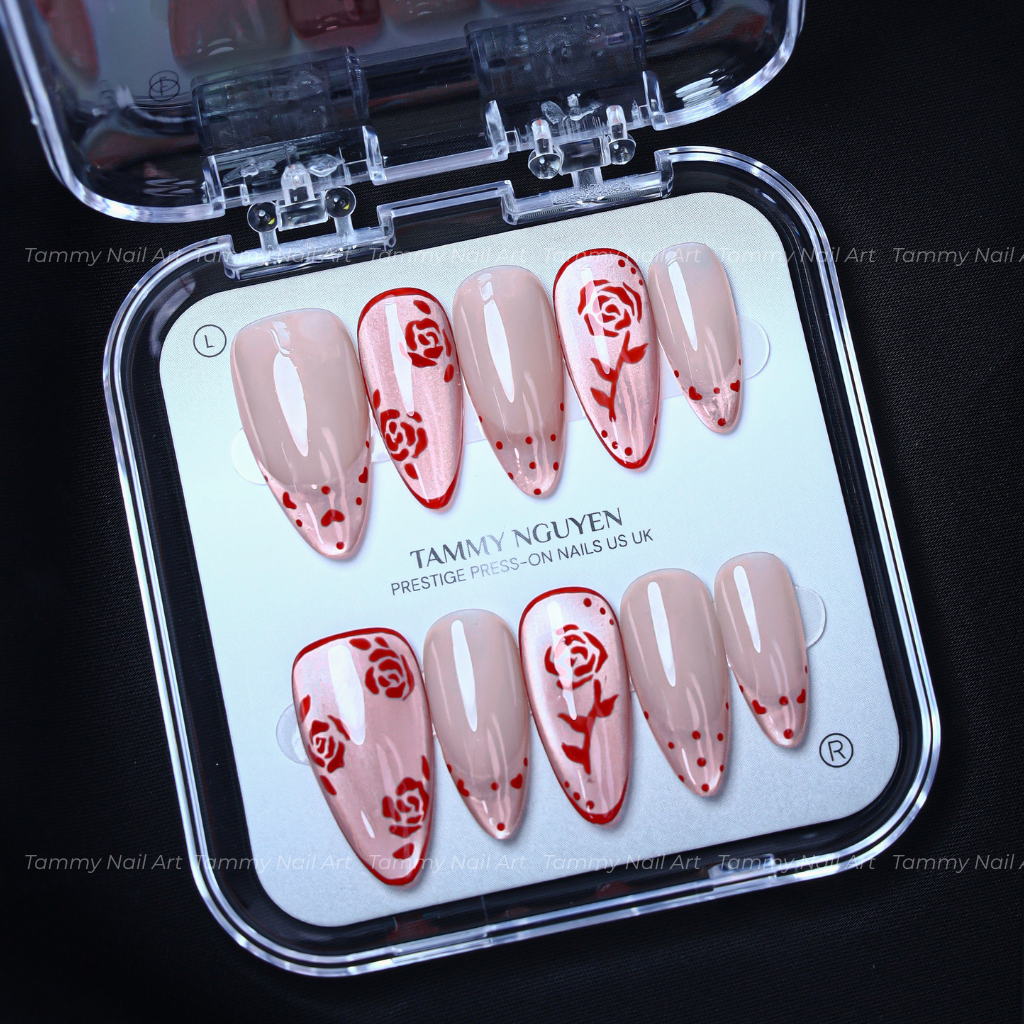 Press On Nail Y2K Pink Aura