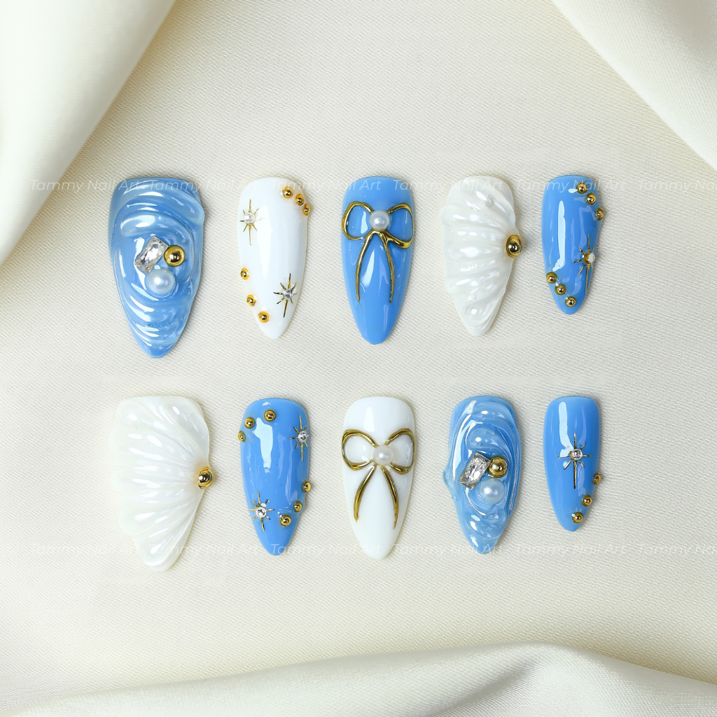 Press On Nail Ocean Princess