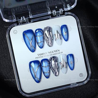 Press On Nail Y2K Ocean Gothic
