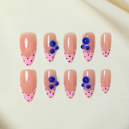 Press On Nail Cute Blueberry