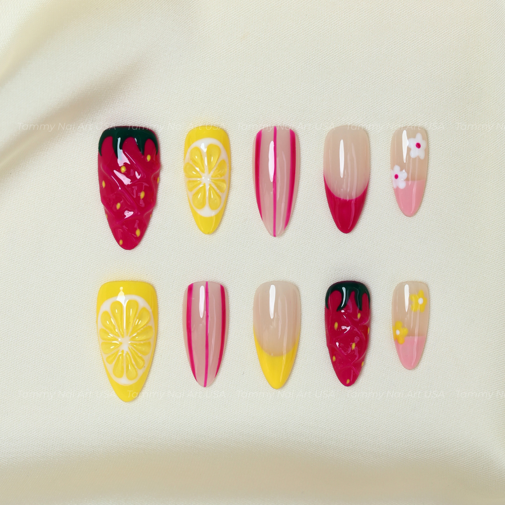 Press On Nail Summer Fruits
