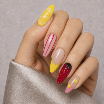 Press On Nail Summer Fruits
