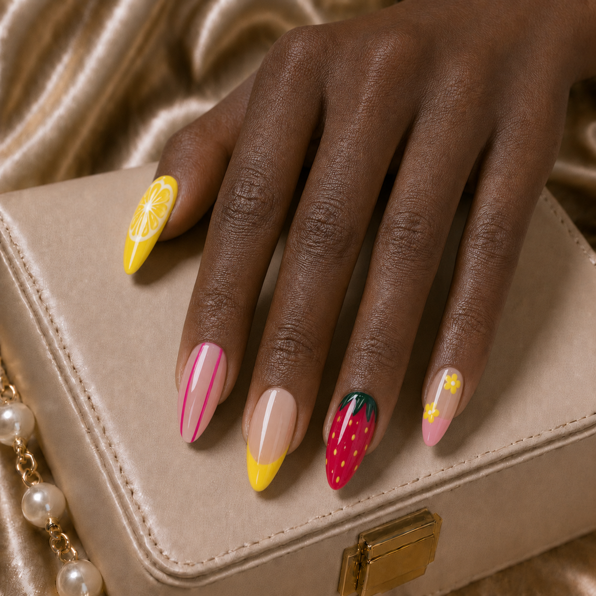 Press On Nail Summer Fruits