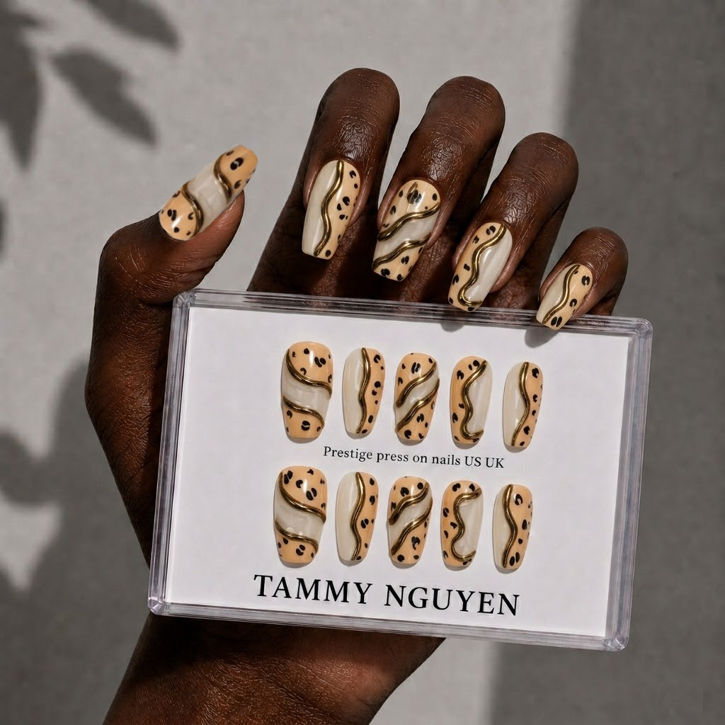 Press-on Nails Gothic Leopard