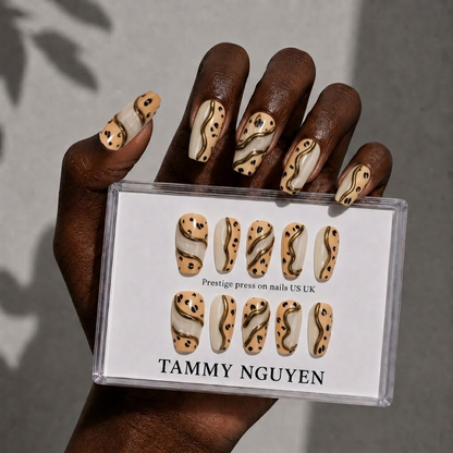 Press-on Nails Gothic Leopard
