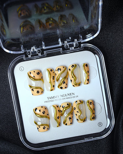 Press-on Nails Gothic Leopard