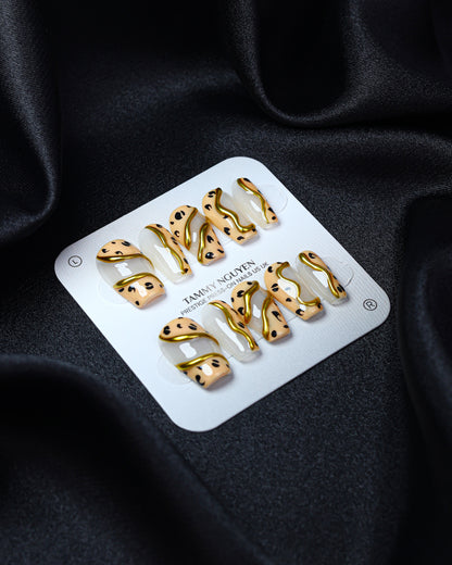Press-on Nails Gothic Leopard