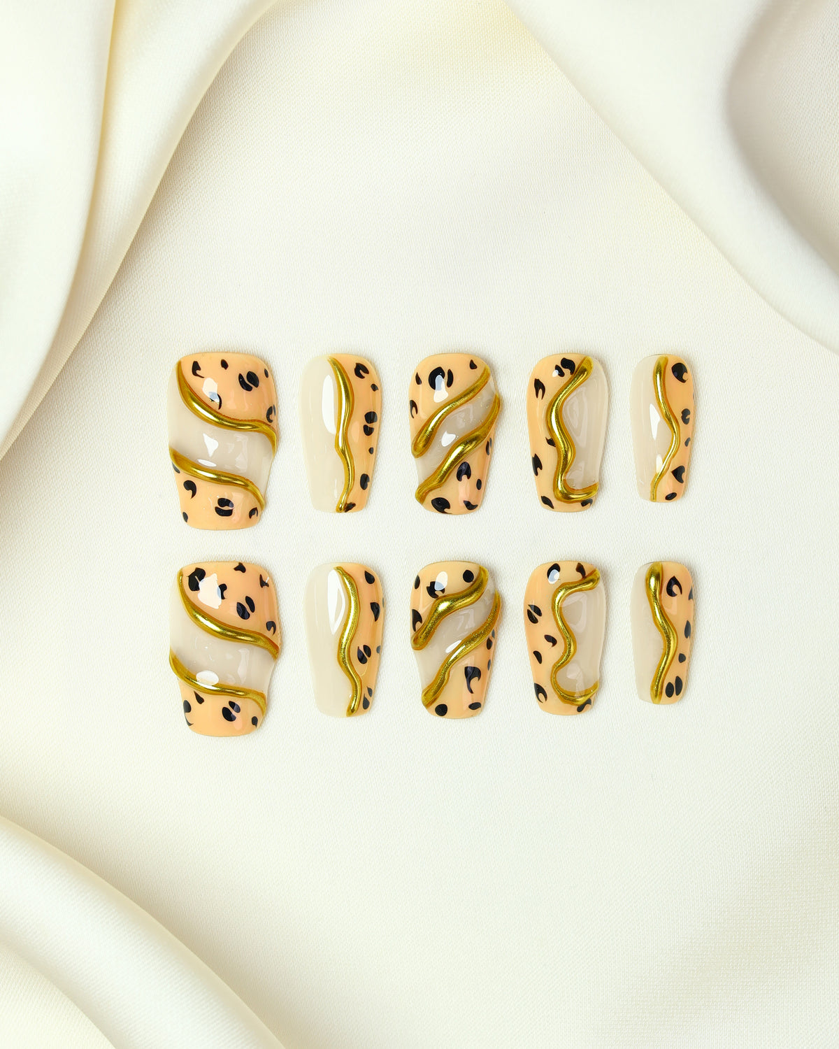 Press-on Nails Gothic Leopard