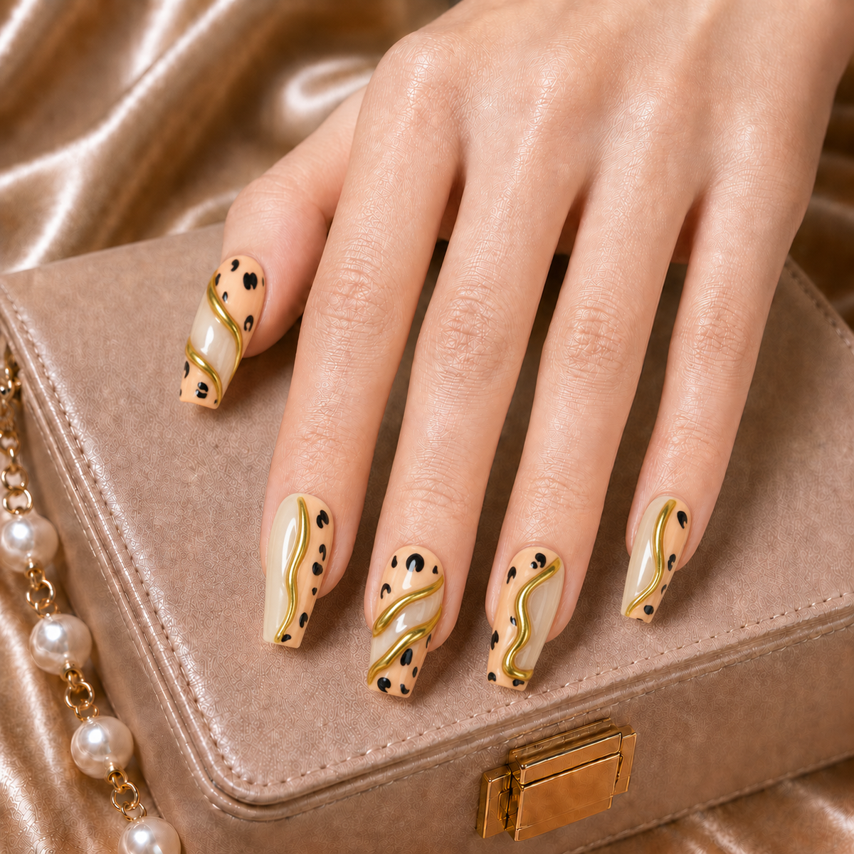 Press-on Nails Gothic Leopard