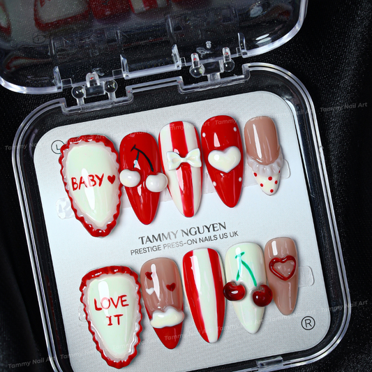 Press-on Nails Sweet Cherry