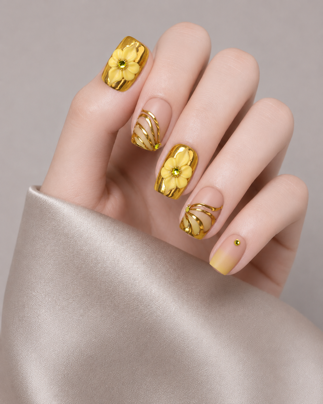 Press-on Nails Royal Bloom