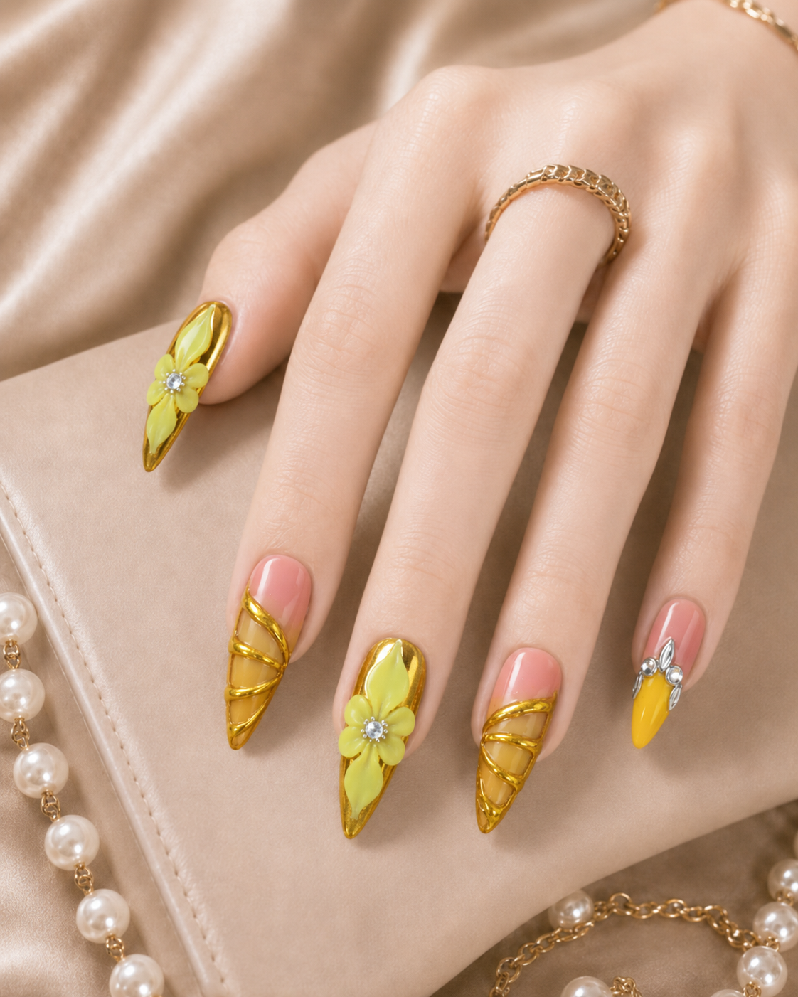 Press-on Nails Summer Bloom