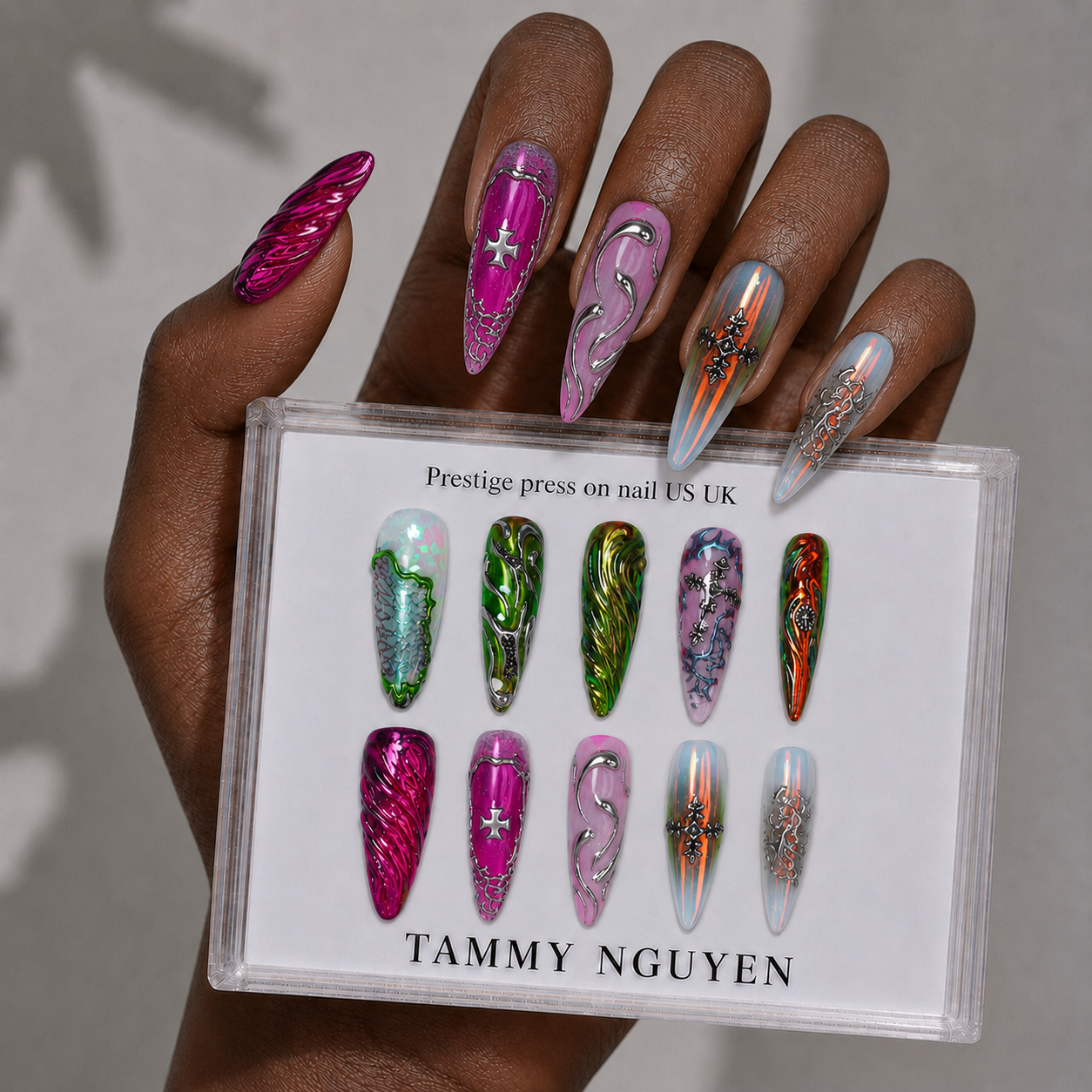 Press-on Nails Cyber Saint