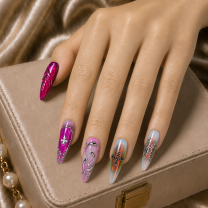 Press-on Nails Cyber Saint