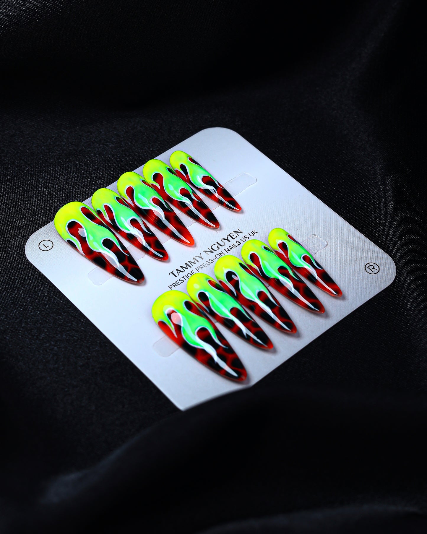 Press On Nails Y2K Flame Stiletto